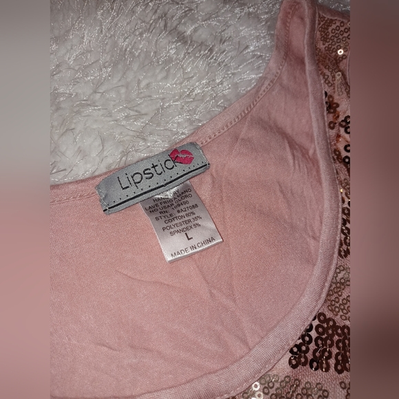Sequin Top Sequin detail tank. Womens sizeL - Picture 3 of 4